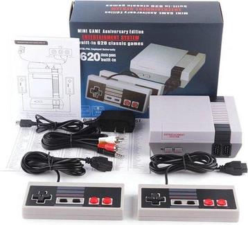 Retro Mini Console - 620 build in Games - 2 controllers beschikbaar voor biedingen