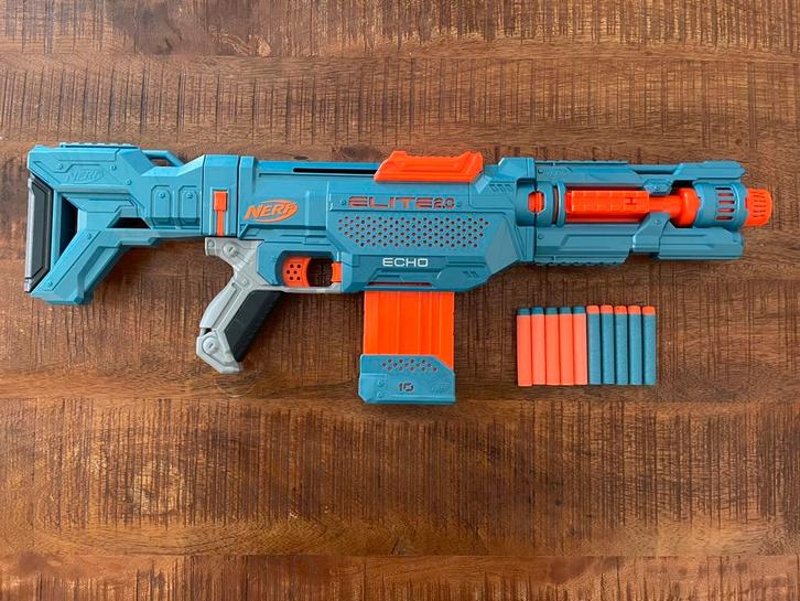 !! Nerf - Elite Echo - als nieuw! !!, Kinderen en Baby's, Speelgoed | Buiten | Actiespeelgoed, Zo goed als nieuw, Ophalen of Verzenden