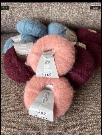 Pakket van 10 Bollen Lang Yarns Alpaca Light beschikbaar voor biedingen