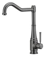 Nostalgische keukenkraan Tamizo, gunmetal, eenknops