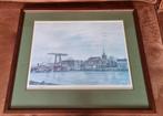 Litho Charles Jean Kemper "Rotterdam,Overschie" Gesigneerd, Ophalen of Verzenden