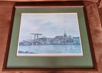 Litho Charles Jean Kemper "Rotterdam,Overschie" Gesigneerd  beschikbaar voor biedingen