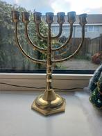 Judaica joodse menorah 18de eeuw., Ophalen of Verzenden, Brons
