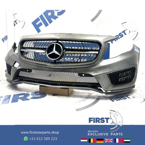W156 BUMPER X156 GLA AMG VOORBUMPER ZWART WIT GRIJS PRE FACE, Auto-onderdelen, Carrosserie en Plaatwerk, Bumper, Mercedes-Benz