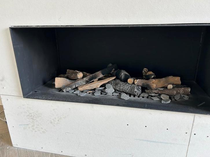 Openhaard doorkijkhaard Gashaard - 105x40cm, Huis en Inrichting, Kachels, Gebruikt, Vrijstaand, Gaskachel, Gas, Ophalen