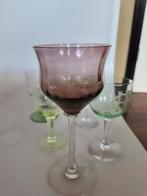 8 Uranium Glazen - Prachtige Set!, Antiek en Kunst, Antiek | Glas en Kristal, Ophalen of Verzenden