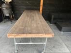 Steigerhouten tuintafel, Tuin en Terras, Tuintafels, Ophalen, Zo goed als nieuw, Rechthoekig, Hout