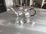 Glazen theeservies Jenaer Glas ; theepot & roomstel, Huis en Inrichting, Keuken | Servies, Overige typen, Ophalen of Verzenden
