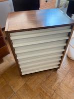 Vintage 70s ladekastje Martin Visser look, Ophalen, Minder dan 50 cm, Gebruikt, 5 laden of meer