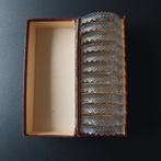 12 kristallen onderzetters in oorspronkelijke doos, Antiek en Kunst, Ophalen of Verzenden