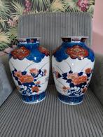 2 Japanse porseleinen Imari vazen, Ophalen of Verzenden
