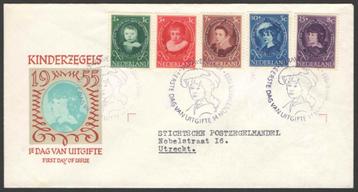 Nederland FDC E24 Met Adres, Kinderpostzegels 1955 beschikbaar voor biedingen