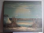 Schilderij op canvas duinlandschap gesigneerd Arens, Antiek en Kunst, Verzenden
