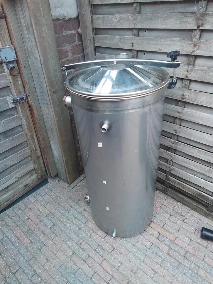 RVS Vat 200 Liter - 316 RVS, Doe-het-zelf en Verbouw, Metalen, Ophalen of Verzenden
