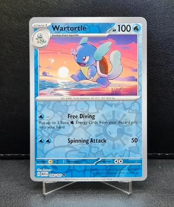 Wartortle Reverse Holo 008/165 Engels 151 NM beschikbaar voor biedingen