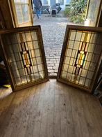 Glas en lood ramen 2 stuks b78x h113, Ophalen, Minder dan 80 cm, Gevelraam of Ruit