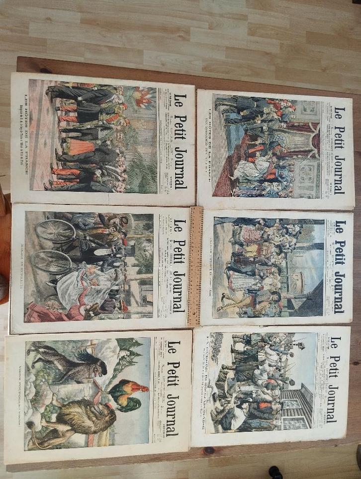 oude Franse kranten, Le Petit Journal, 1903-1911, Boeken, Tijdschriften en Kranten, Gelezen, Krant, Ophalen
