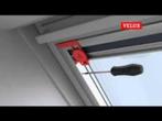 Velux Rolgordijn verduisterend grijs GGL-74, 100 tot 150 cm, Ophalen of Verzenden, Zo goed als nieuw, Minder dan 100 cm