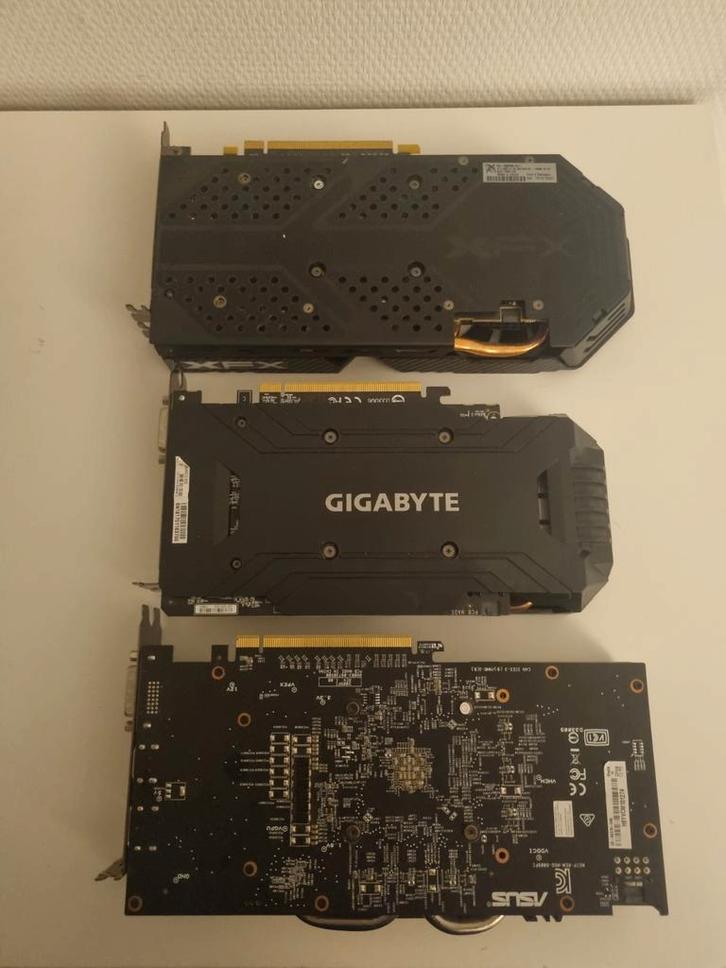 videokaarten te koop - RTX, GTX, RX, Computers en Software, Videokaarten, Gebruikt, Nvidia, PCI-Express 3.0, GDDR5, HDMI, DisplayPort