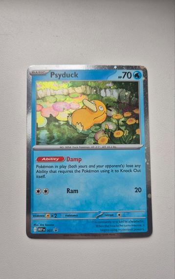 Psyduck promo 007 mega evolutions beschikbaar voor biedingen
