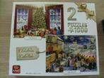 2 KING legpuzzels, Christmas collection, 1000 stukjes, Ophalen of Verzenden, 500 t/m 1500 stukjes, Zo goed als nieuw, Legpuzzel