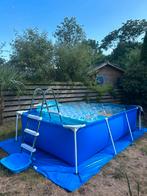 Intex zwembad met alle toebehoren, 400 cm of meer, Rechthoekig, Opzetzwembad, Zo goed als nieuw