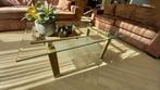 Salontafel glas, Huis en Inrichting, Tafels | Salontafels, Ophalen, Gebruikt, 50 tot 100 cm, 50 tot 100 cm