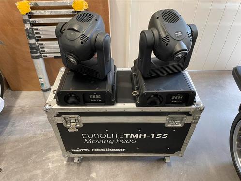 Eurolite TMH-155 moving head + flightcase op wielen, Muziek en Instrumenten, Licht en Laser, Gebruikt, Licht, Ophalen