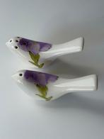 Porseleinen Vogel Peper & Zout Strooiers, Ophalen of Verzenden, Gebruikt, Overige materialen