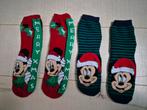 2 paar Mick Mouse winter/ kerstsokken mt 31-34, Ophalen, Zo goed als nieuw, Disney, Sokken