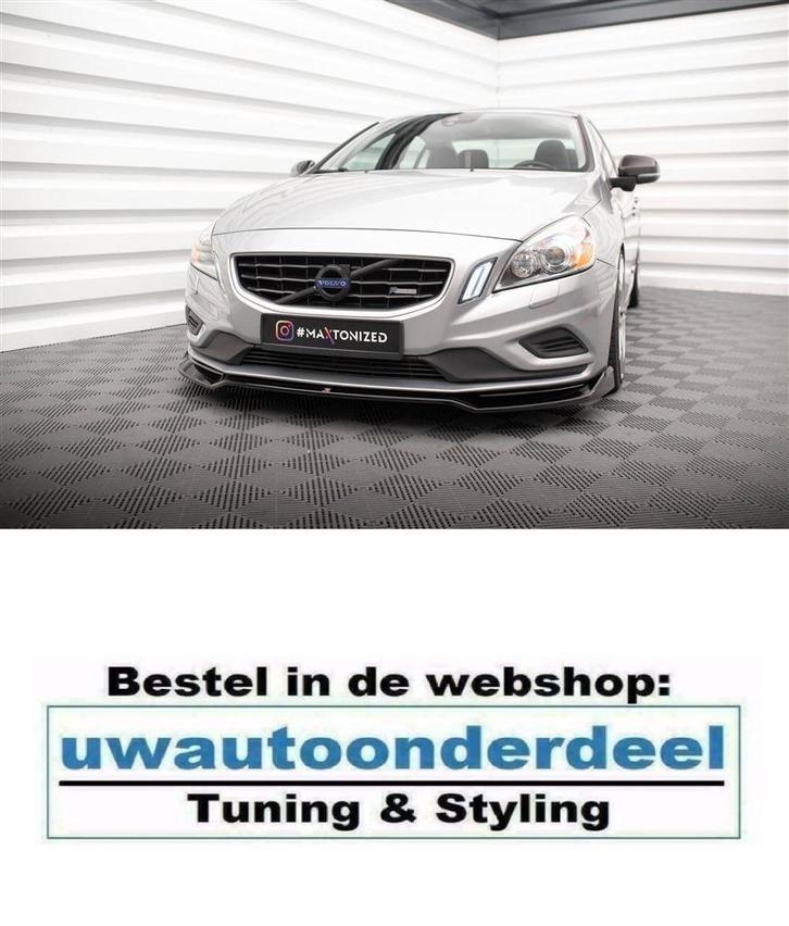 Maxton Design Spoiler Splitter Lip Volvo S60 R Design MK2, Auto diversen, Tuning en Styling, Verzenden