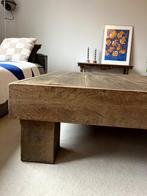Vuurhouten salontafel - japandi stijl, Huis en Inrichting, Gebruikt, 100 tot 150 cm, Minder dan 50 cm, Rechthoekig