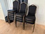 12 stackchairs stapelstoelen, Ophalen, Zwart, Zo goed als nieuw, Metaal