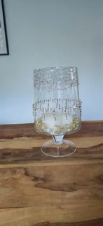 Glazen vaas met kerstversiering, Huis en Inrichting, Woonaccessoires | Vazen, Overige kleuren, Ophalen of Verzenden, Minder dan 50 cm