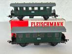 2X Fleischmann 5002 01K H0 Personenrijtuig (2e kl.) DB, Gebruikt, Gelijkstroom, Fleischmann, Wagon