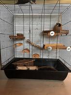 Knaagdierenkooi 80x68x38 met reiskoffer en toebehoren, Dieren en Toebehoren, Ophalen, Kooi, Gebruikt, 60 tot 90 cm