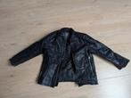 Lederlook jas, longsleeve en een blouse maat 110, Ophalen of Verzenden, Zo goed als nieuw, Zwart