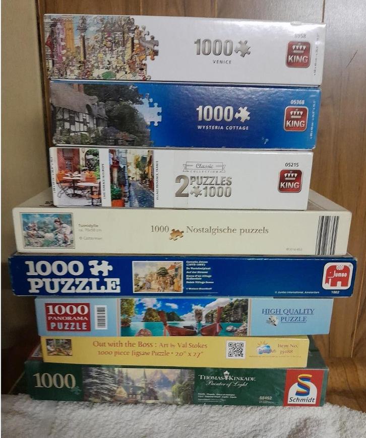 Mooie legpuzzels, Hobby en Vrije tijd, Denksport en Puzzels, Gebruikt, Legpuzzel, 500 t/m 1500 stukjes, Ophalen of Verzenden