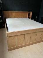 160 x 210 houten bed & auping onderstel, Ophalen, Gebruikt, 210 cm, Tweepersoons