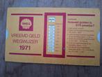 Shell vreemde geldwijzer 1971., Ophalen of Verzenden, Gebruikt, Auto's