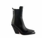 Leren Enkellaarzen - Zwart - Maat 36, Ophalen, Hoge laarzen, Zwart, Nieuw