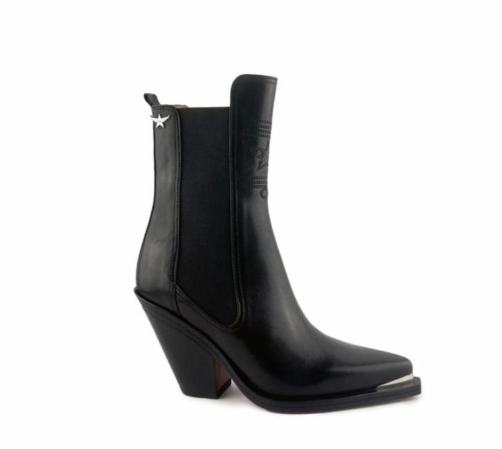 Leren Enkellaarzen - Zwart - Maat 36, Kleding | Dames, Schoenen, Nieuw, Hoge laarzen, Zwart, Ophalen