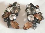 Clipoorbellen met strass stenen., Sieraden, Tassen en Uiterlijk, Oorbellen, Overige materialen, Ophalen of Verzenden, Zo goed als nieuw