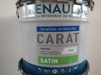 Professional verf  renauldlac 12 liter CARAT satin base, Doe-het-zelf en Verbouw, Verf, Beits en Lak, Ophalen, Wit, Nieuw, Verf