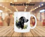 Flatcoated Retriever profiel mok, Ophalen of Verzenden, Nieuw, Overige stijlen, Kop(pen) en/of Schotel(s)