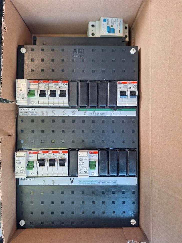 Gebruikte Groepenkast - ABB Hafonorm, Hobby en Vrije tijd, Elektronica-componenten, Gebruikt, Ophalen of Verzenden