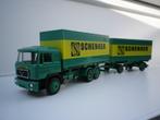 Herpa MAN F90 dichte wisselbak combinatie Schenker, Ophalen of Verzenden, Gebruikt, Bus of Vrachtwagen, Herpa