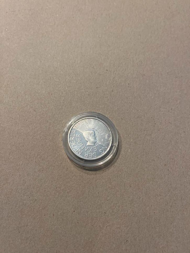 Verzilverde  herdenkingsmunt Amsterdam 750 jaar, Postzegels en Munten, Munten | België, Losse munt, Zilver, Ophalen of Verzenden