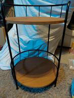 Bijzettafeltje, Huis en Inrichting, Tafels | Bijzettafels, Minder dan 55 cm, Stoer, Rond, Zo goed als nieuw