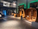 Houtgestookte Barrelsauna - Nieuw op voorraad!, Ophalen, Nieuw, Fins of Traditioneel, Complete sauna